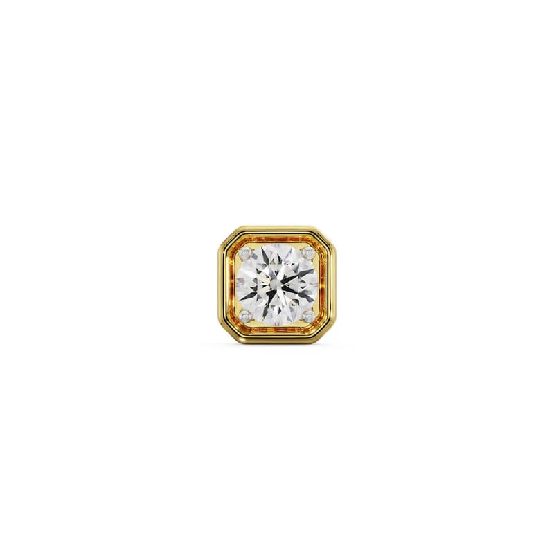 0.25 CT Round Halo Lab Grown Diamond Men Stud
