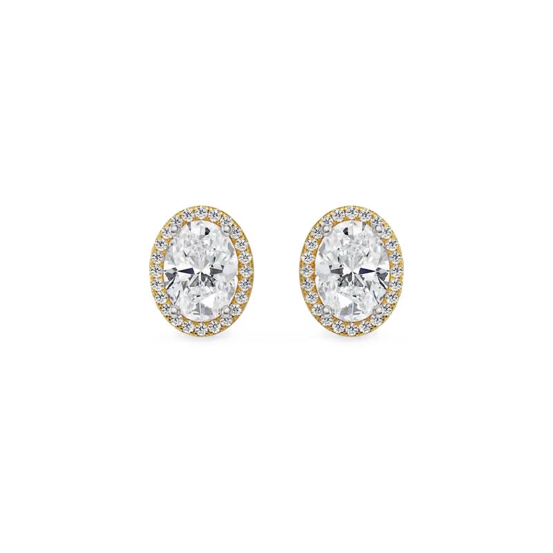0.5 CT Celestial Halo Lab Grown Diamond Studs