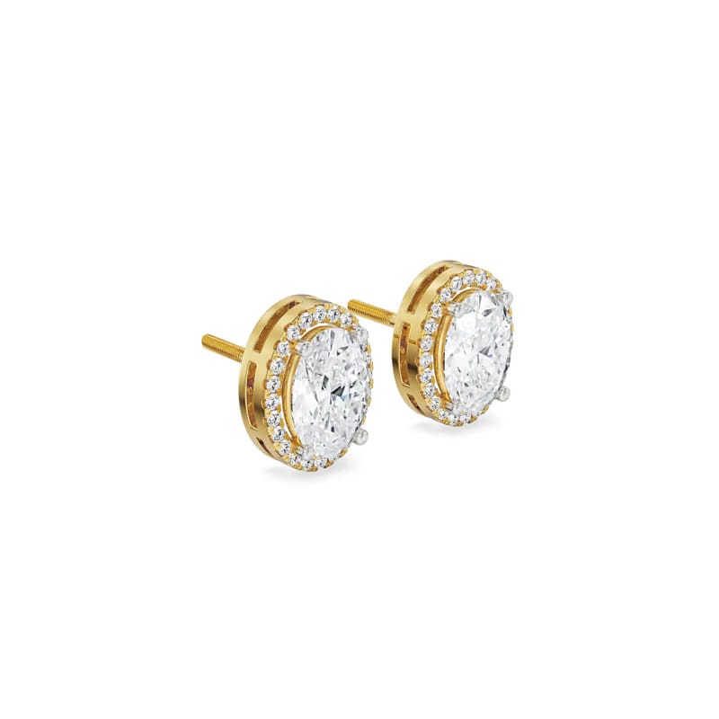 0.5 CT Celestial Halo Lab Grown Diamond Studs