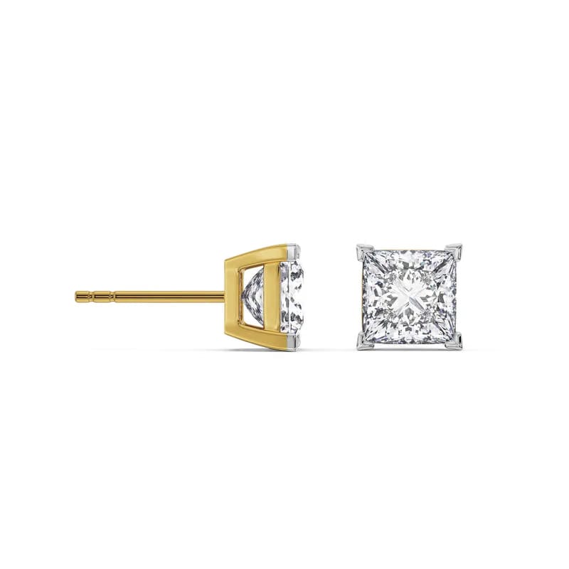 0.5 CT Classic Square Lab Diamond Studs 9KT