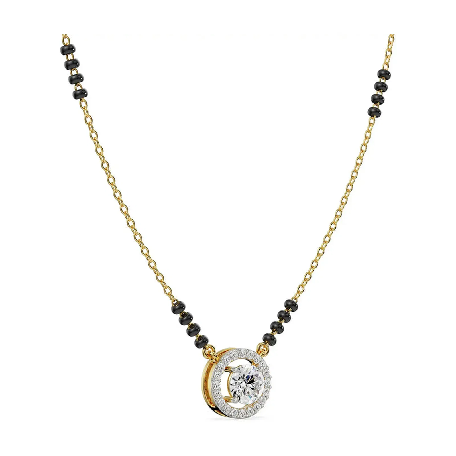 0.5 CT Halo Diamond Mangalsutra_in_stock