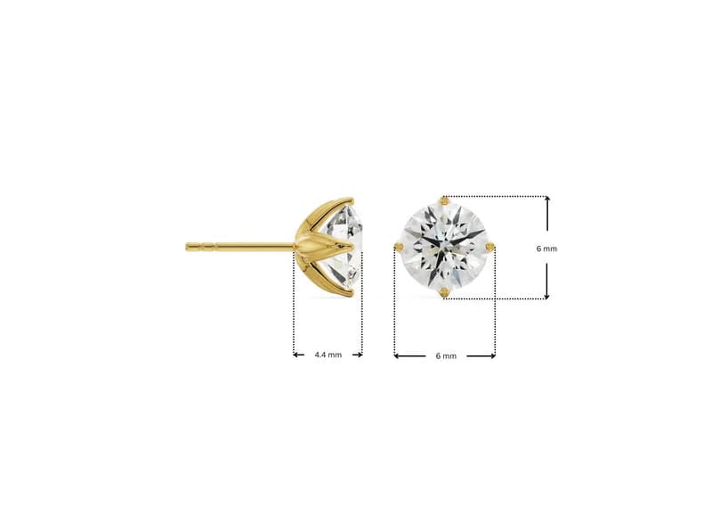 0.5 CT Lyla Blooming Lab Diamond Studs 9KT