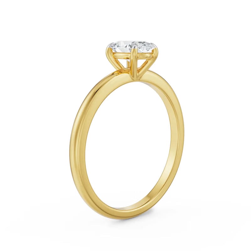 0.5 CT Oval Lab Diamond Engagement Ring