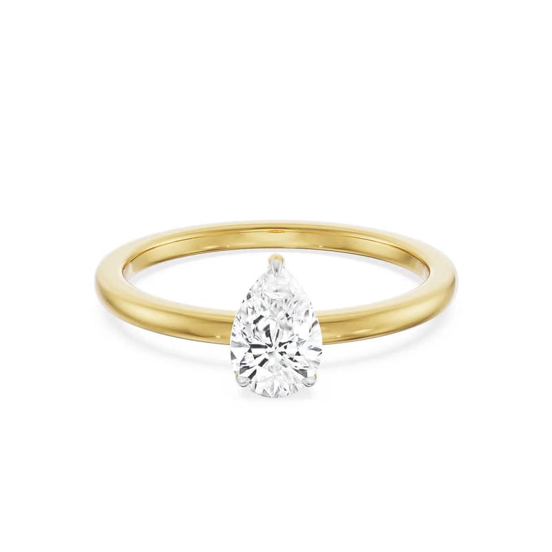 0.5 CT Pear Lab Diamond Engagement Ring
