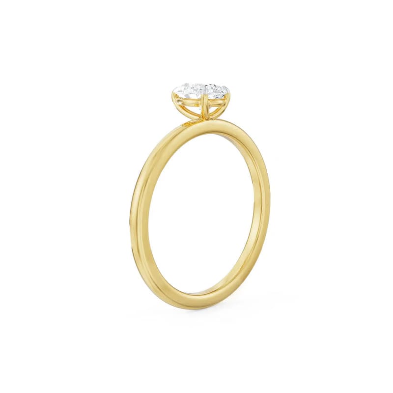0.5 CT Pear Lab Diamond Engagement Ring 9KT