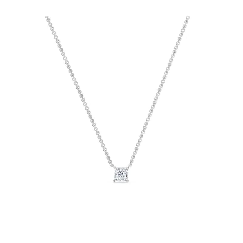 0.5 CT Princess Lab Grown Diamond Necklace