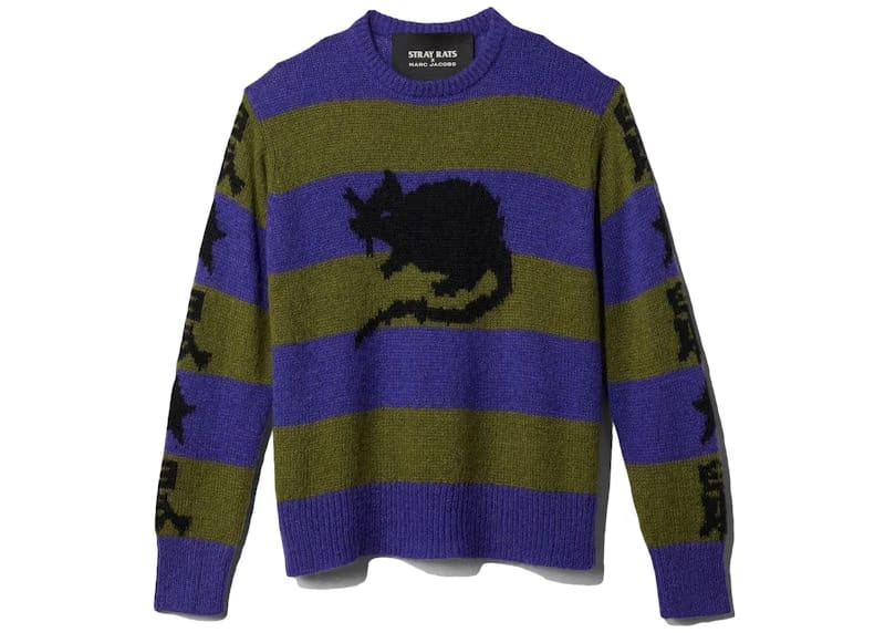 Marc Jacobs x Stray Rats The Grunge Sweater Purple Multi
