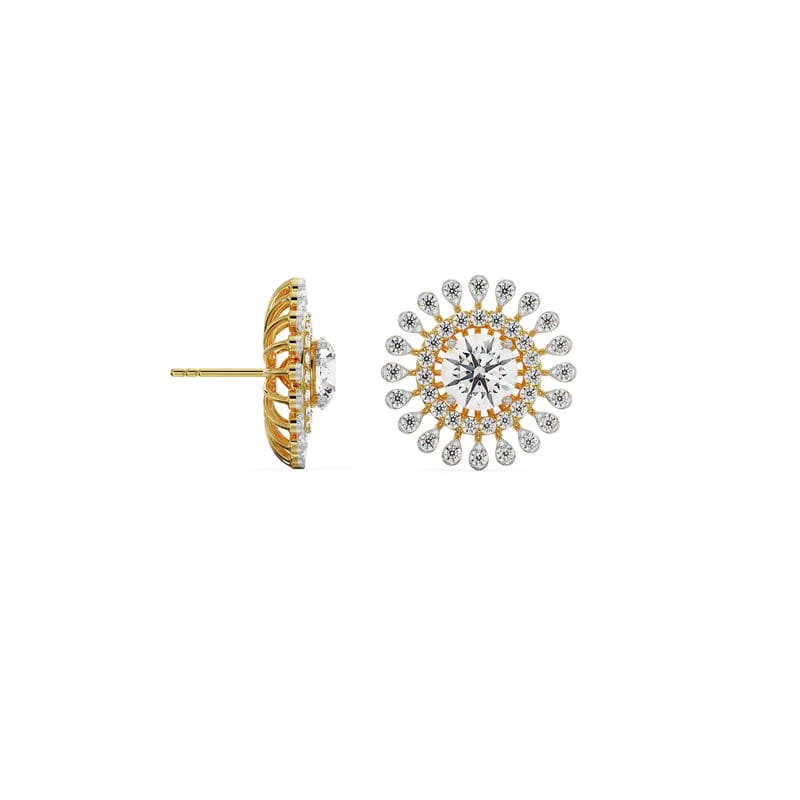0.5 CT Sunflower Detachable Lab Diamond Studs