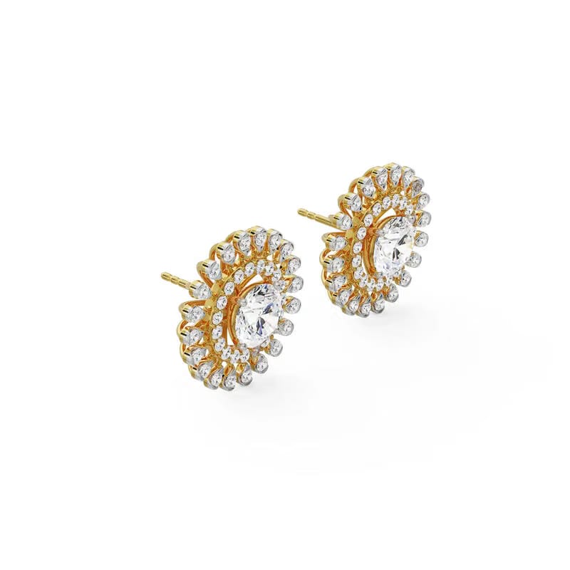 0.5 CT Sunflower Detachable Lab Diamond Studs