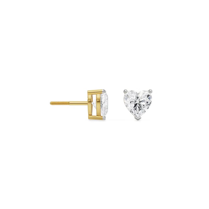 0.5 CT Sweetheart Lab Grown Diamond Studs