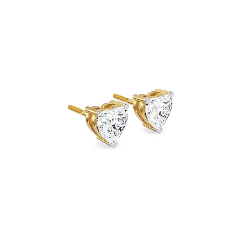 0.5 CT Sweetheart Lab Grown Diamond Studs