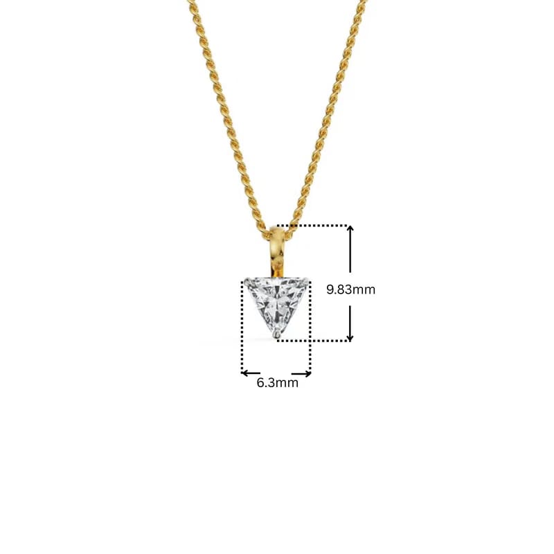 0.5 CT Trillion Lab Grown Diamond Pendant