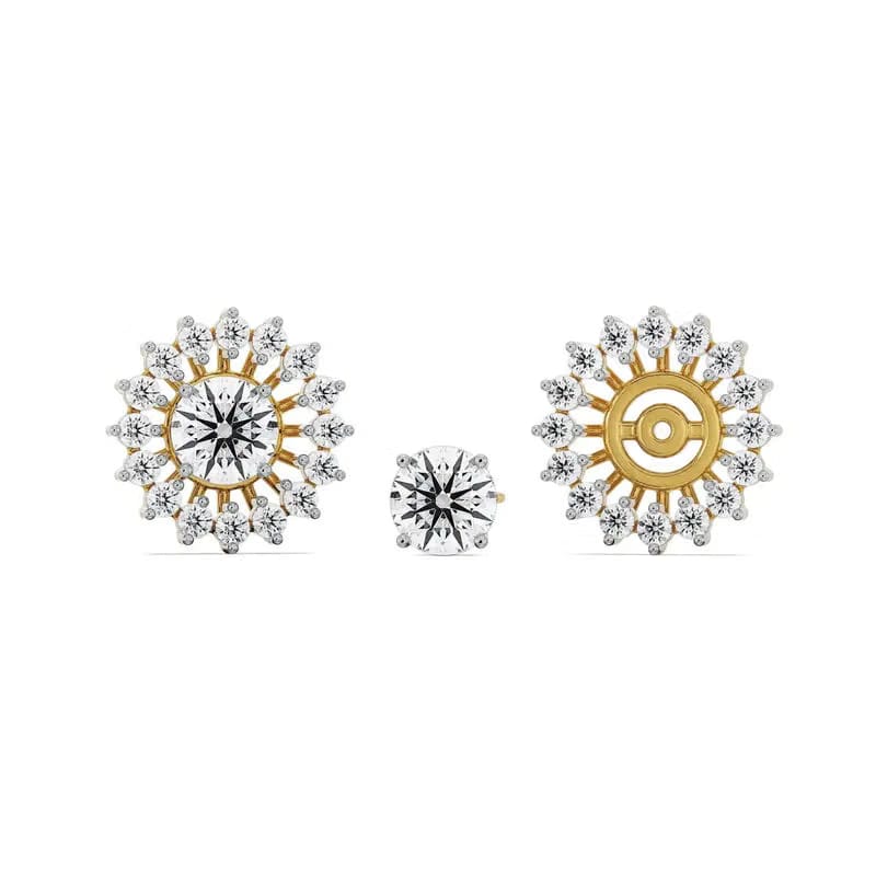 0.50 CT Chakra Detachable Lab Diamond Studs