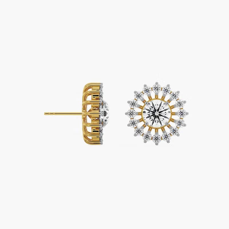 0.50 CT Chakra Detachable Lab Diamond Studs 9KT