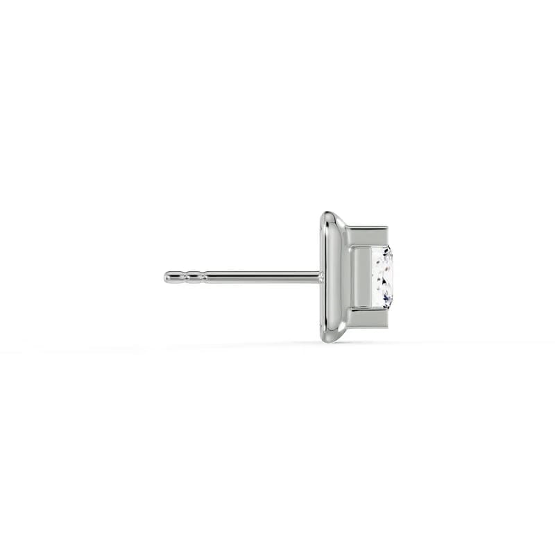 0.50 CT Princess Cut Lab Grown Diamond Men Stud
