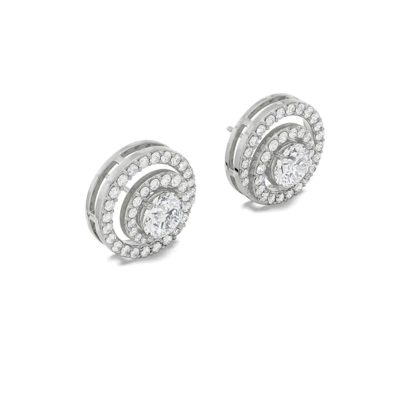 0.50 CT Spiral Detachable Lab Diamond Studs 9KT