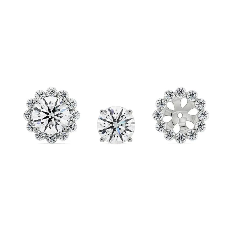 0.50 CT Sunflower Detachable Lab Diamond Studs