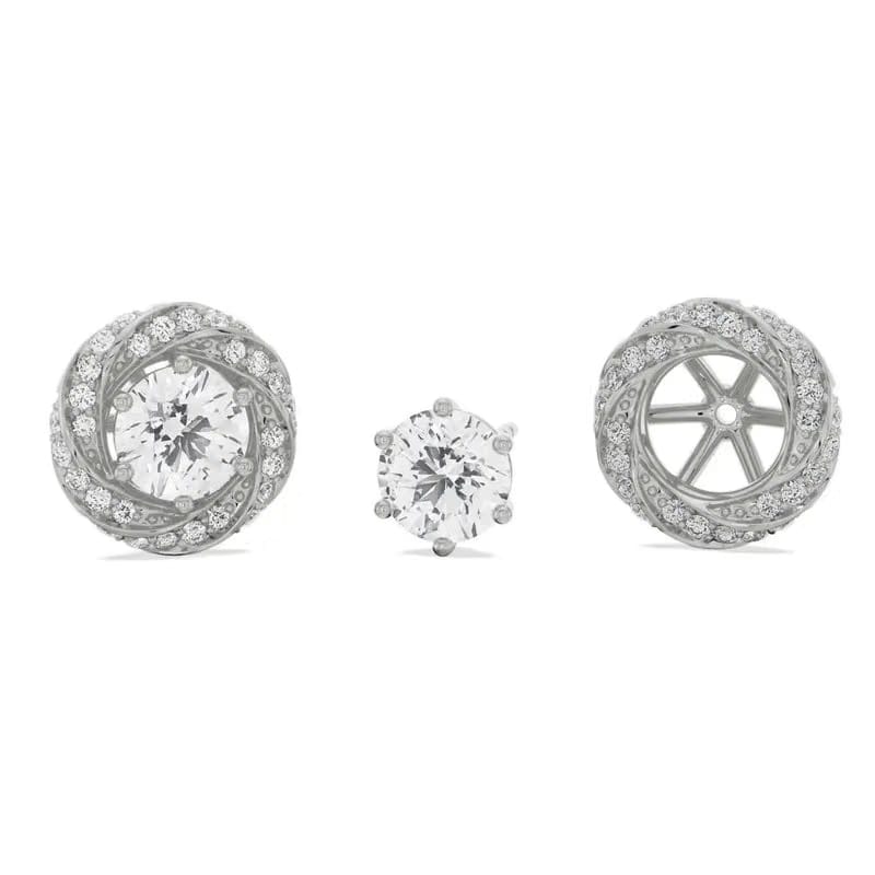 0.50 CT Swirl Detachable Lab Diamond Studs