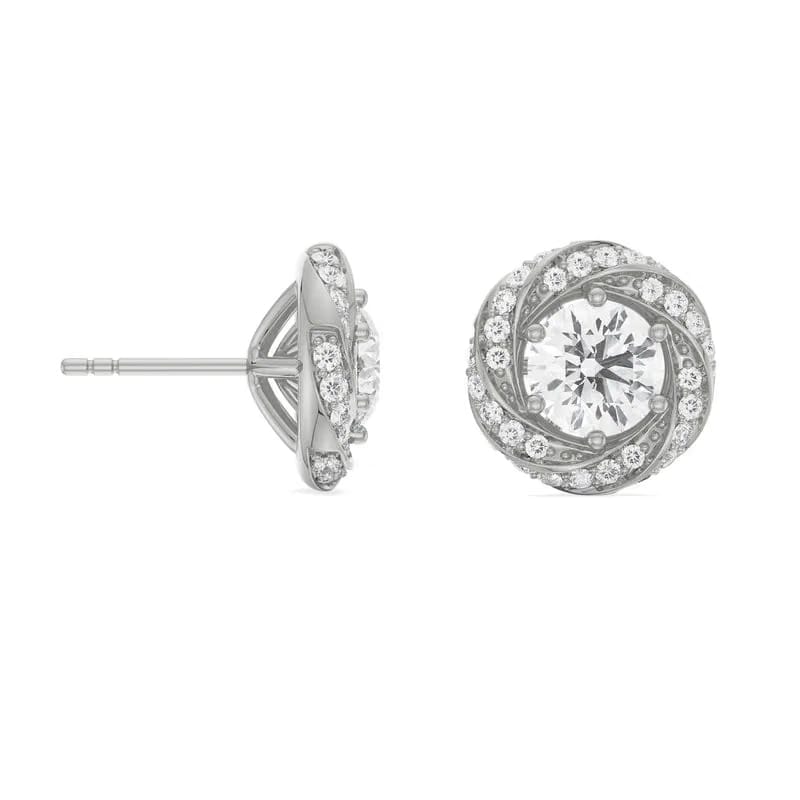 0.50 CT Swirl Detachable Lab Diamond Studs