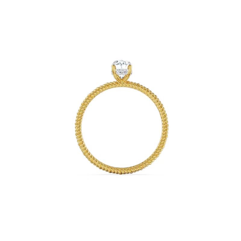 0.70 CT Oval Engagement Ring