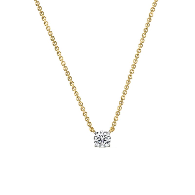 0.75 CT Solitaire Lab Grown Diamond Necklace