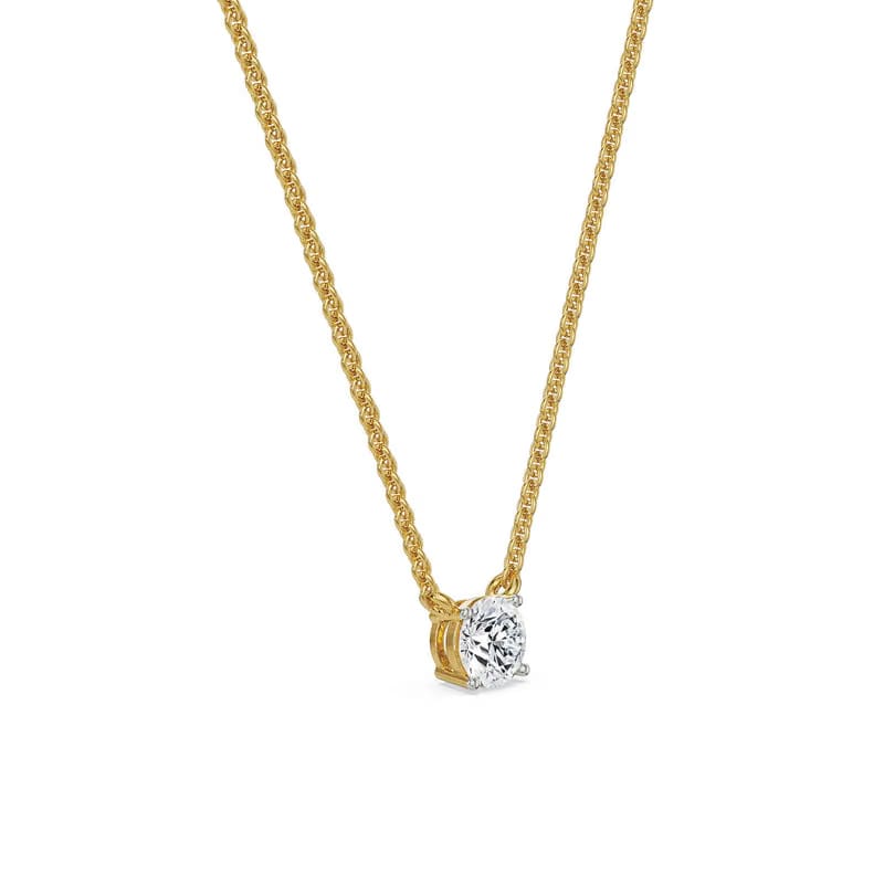 0.75 CT Solitaire Lab Grown Diamond Necklace