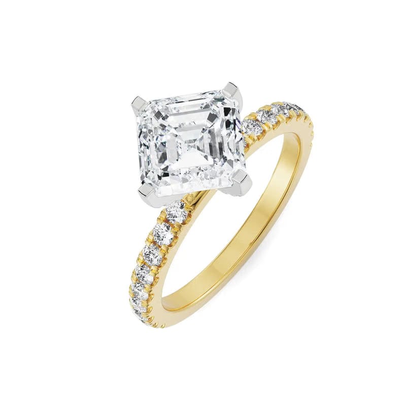 1 CT Asscher Diamond Ring_in_stock