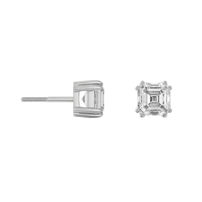1 CT Asscher Diamond Studs_in_stock