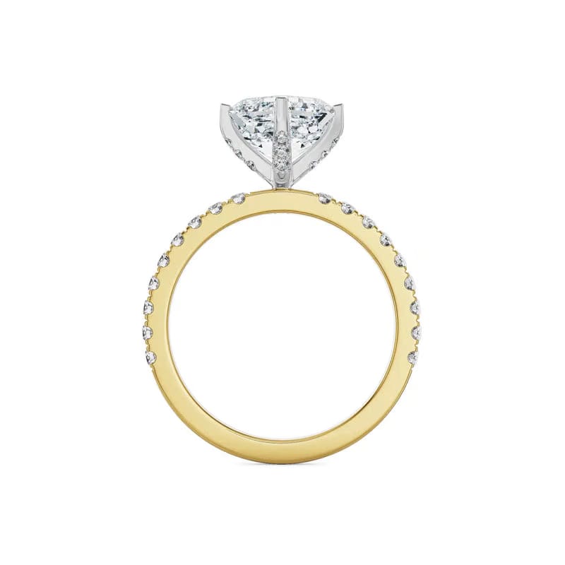 1 CT Asscher Lab Grown Diamond Ring 9KT