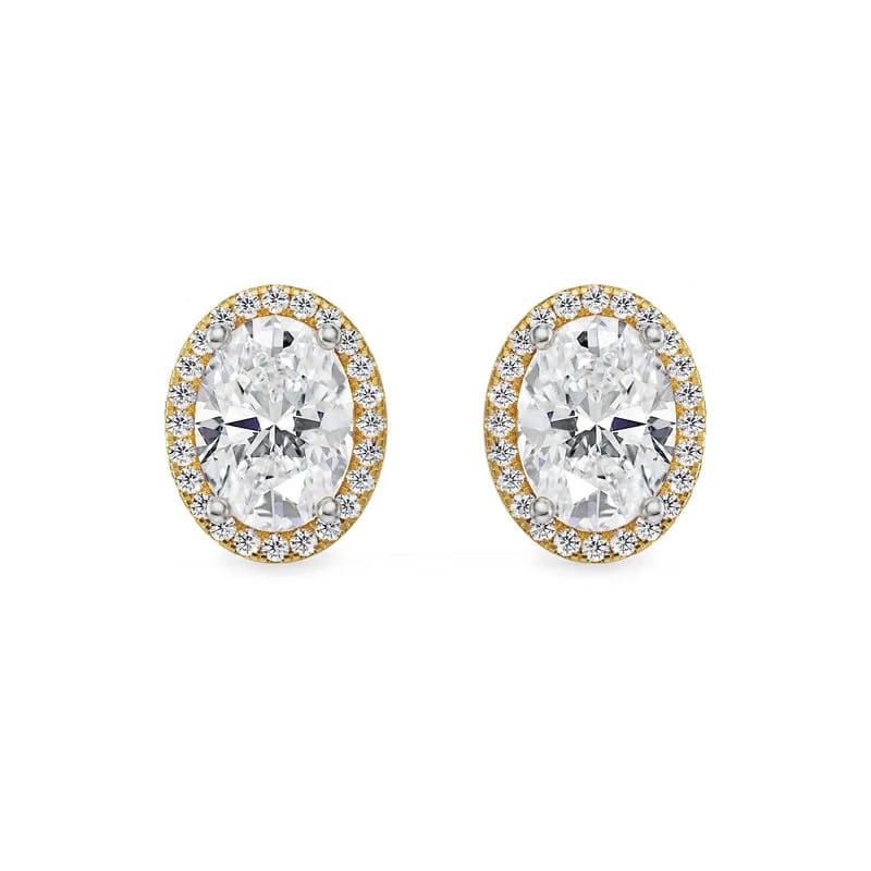 1 CT Celestial Halo Lab Grown Diamond Studs