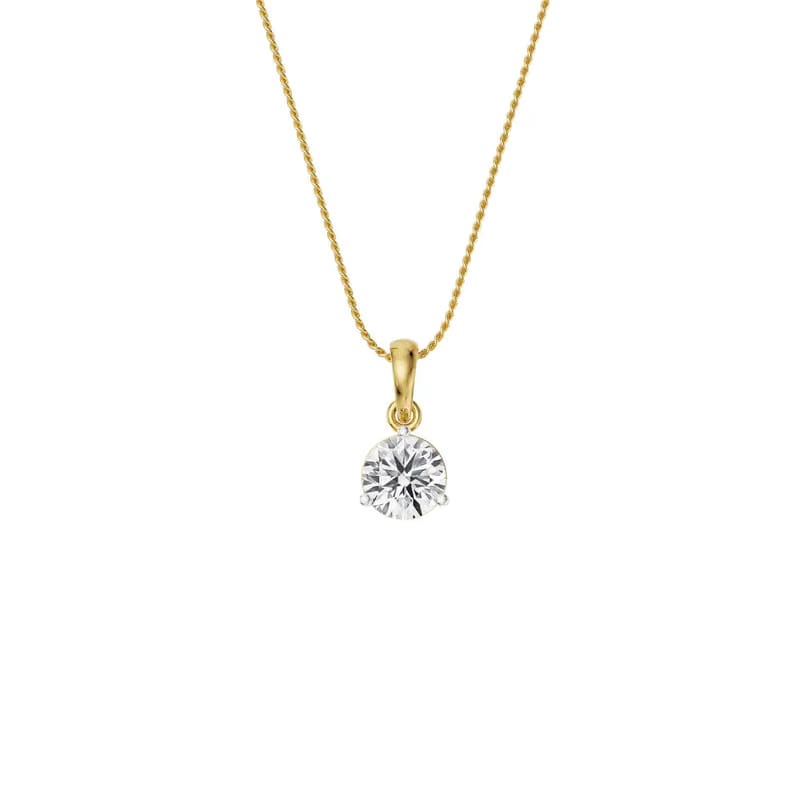 1 CT Classic Diamond Pendant 9KT