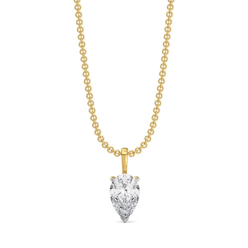 1 CT Dew Drop Lab Grown Diamond Solitaire Pendant