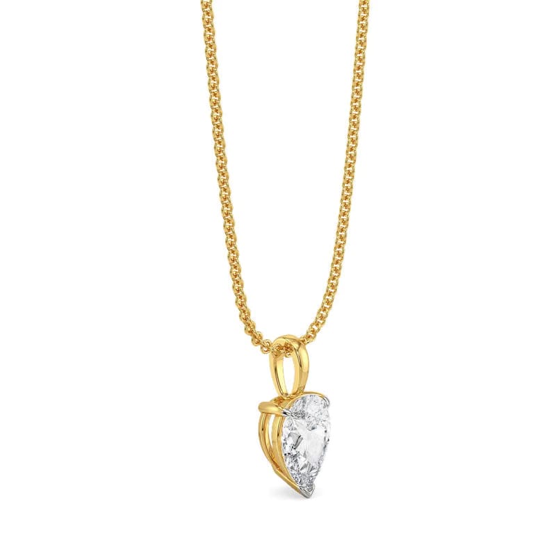 1 CT Dew Drop Lab Grown Diamond Solitaire Pendant