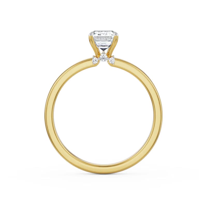 1 CT Emerald Lab Grown Diamond Solitaire Ring