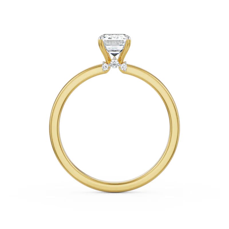 1 CT Emerald Lab Grown Diamond Solitaire Ring 9KT