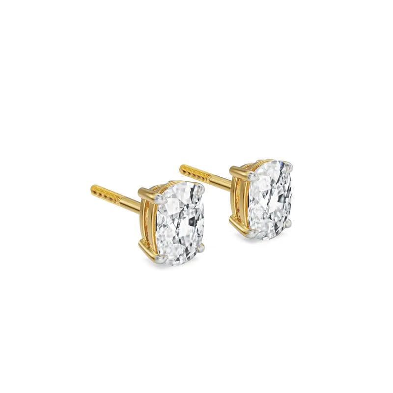 1 CT Enchanting Cushion Lab Grown Diamond Studs