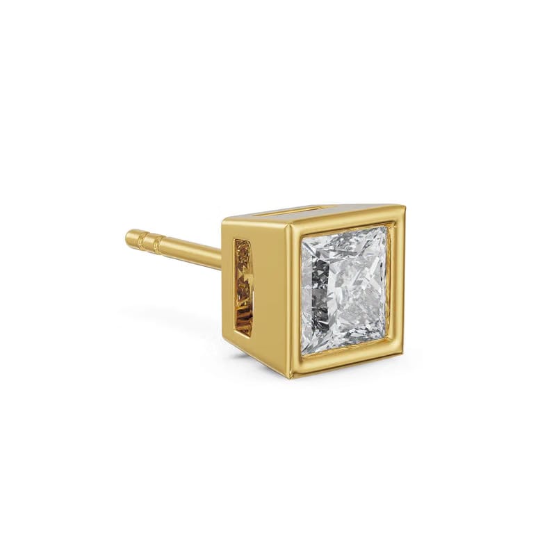 1 CT Lab Grown Diamond Solitaire Studs for Men