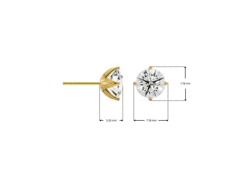 1 CT Lyla Blooming Lab Diamond Studs