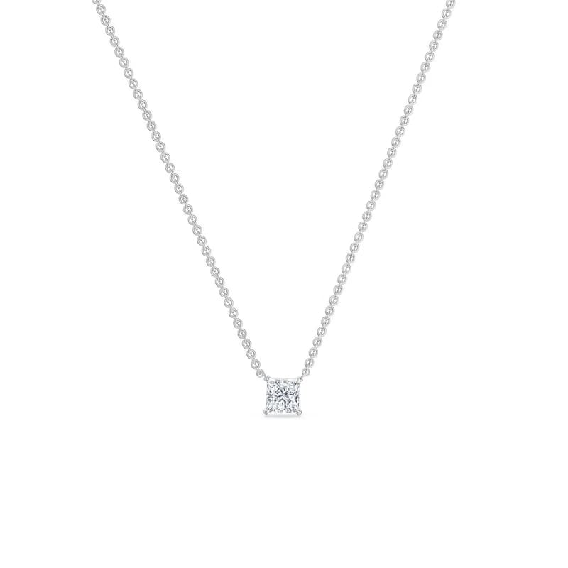 1 CT Princess Lab Grown Diamond Necklace