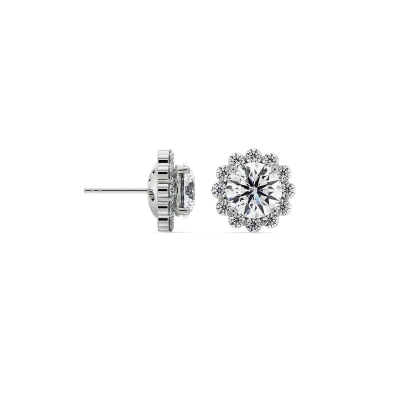 1 CT Sunflower Detachable Lab Diamond Studs