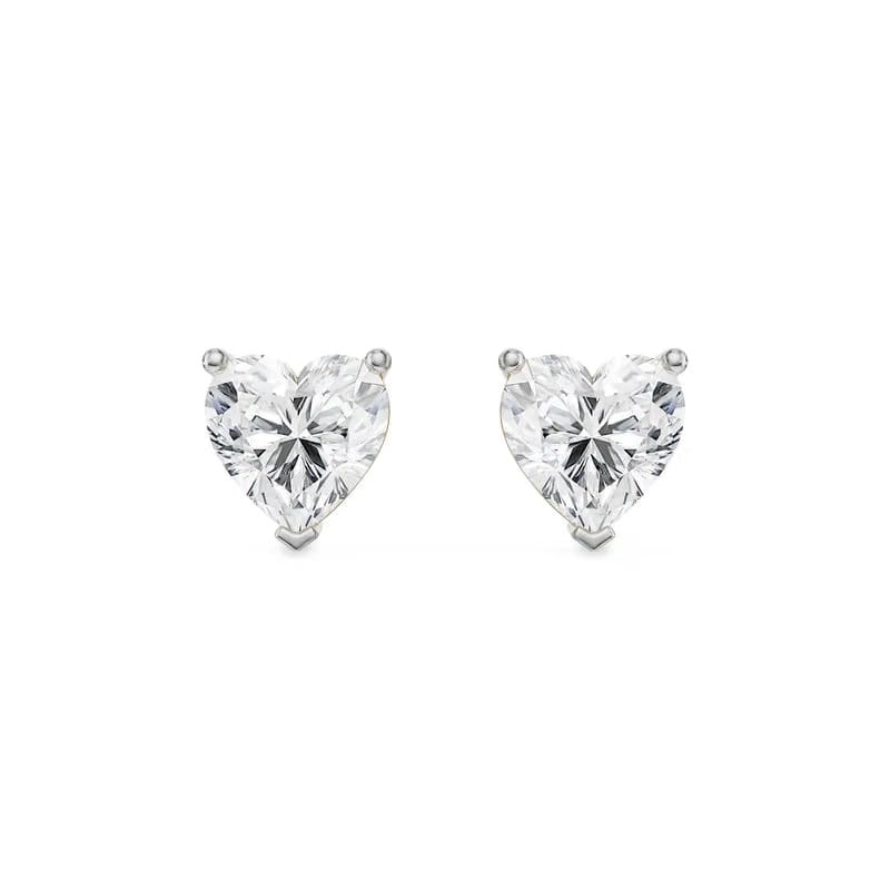 1 CT Sweetheart Lab Grown Diamond Studs