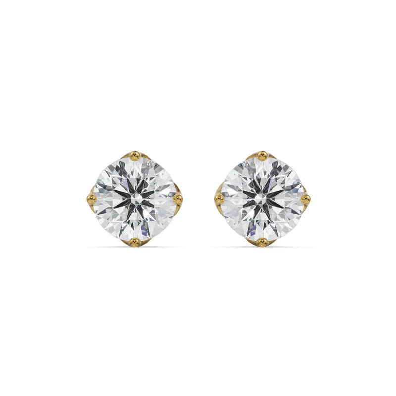 1 CT Timeless Lab Grown Diamond Solitaire Studs 9KT