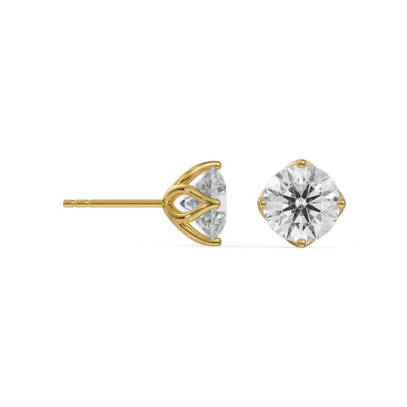 1 CT Timeless Lab Grown Diamond Solitaire Studs 9KT