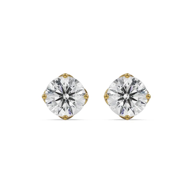 1 CT Timeless Lab Grown Diamond Solitaire Studs_in-stock