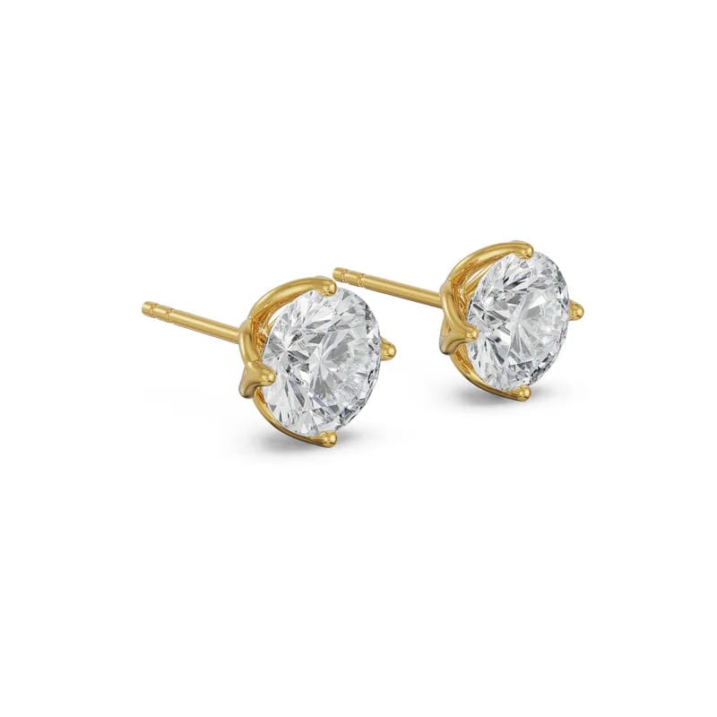1 CT Timeless Lab Grown Diamond Solitaire Studs_in-stock