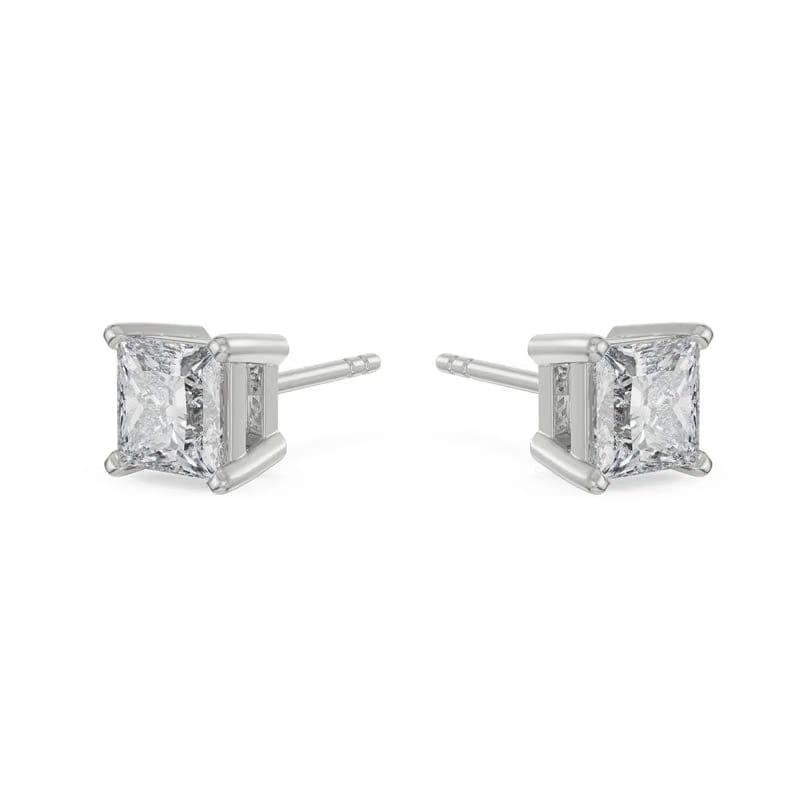 1 CT Timeless Princess Lab Grown Diamond Solitaire Studs