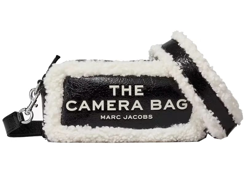 Marc Jacobs The Crinkle Leather Camera Bag Black
