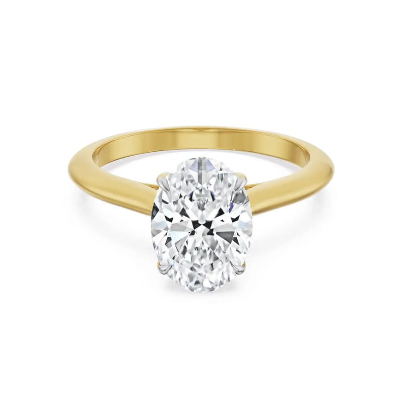 1.5 Carat Oval Lab Grown Diamond Engagement Ring