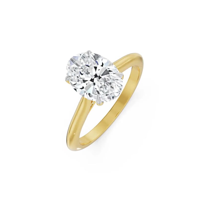 1.5 Carat Oval Lab Grown Diamond Engagement Ring