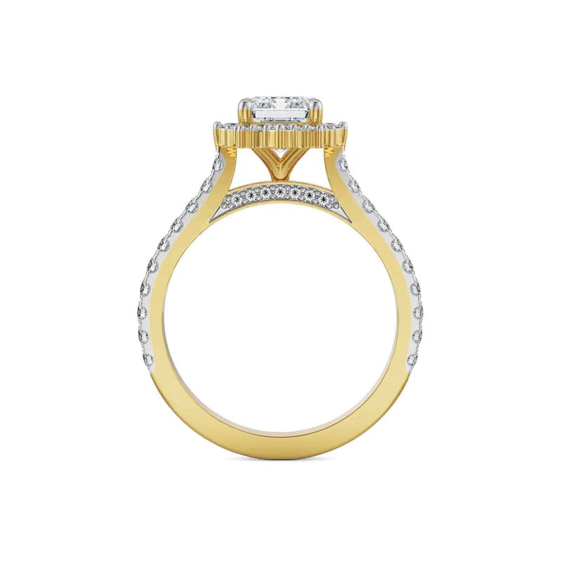 1.5 CT Emerald Lab Grown Diamond Ring